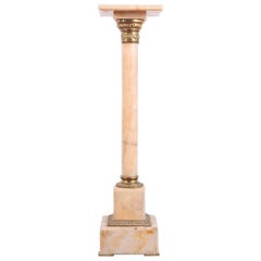 French Brass and Onyx Column