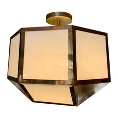Französischer Art-déco-Anhänger aus Messing
