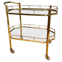 French Brass Bar Cart