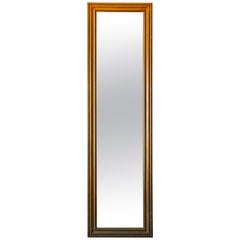 Antique French Brass Bistro Mirror