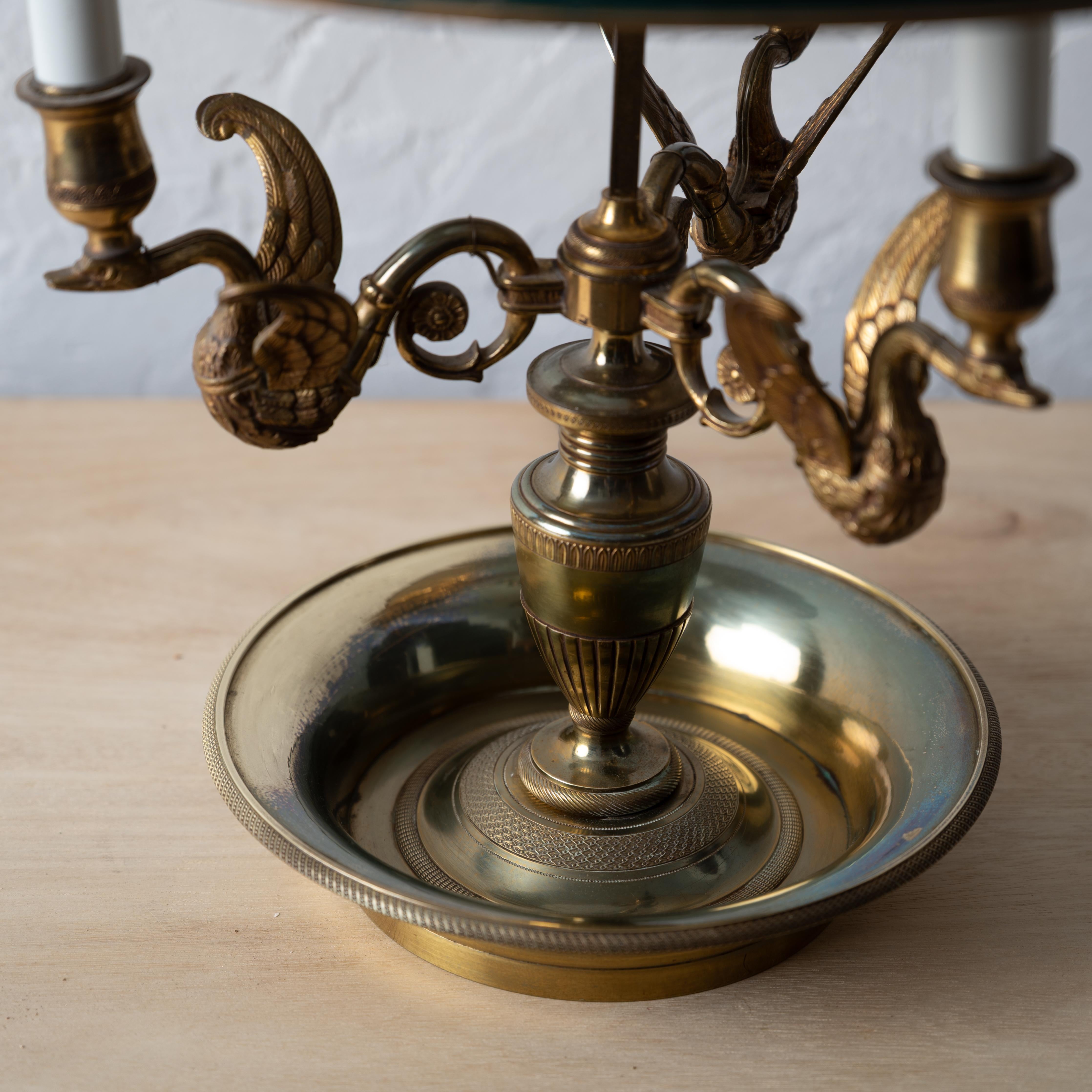 French Brass Bouillotte Lamp For Sale 6