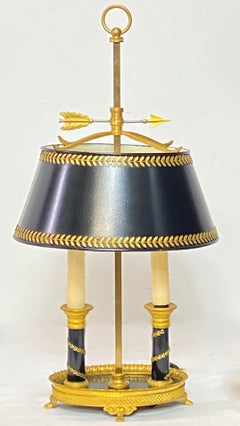 French Brass Bouillotte Lamp