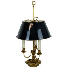 French Brass Bouillotte Lamp