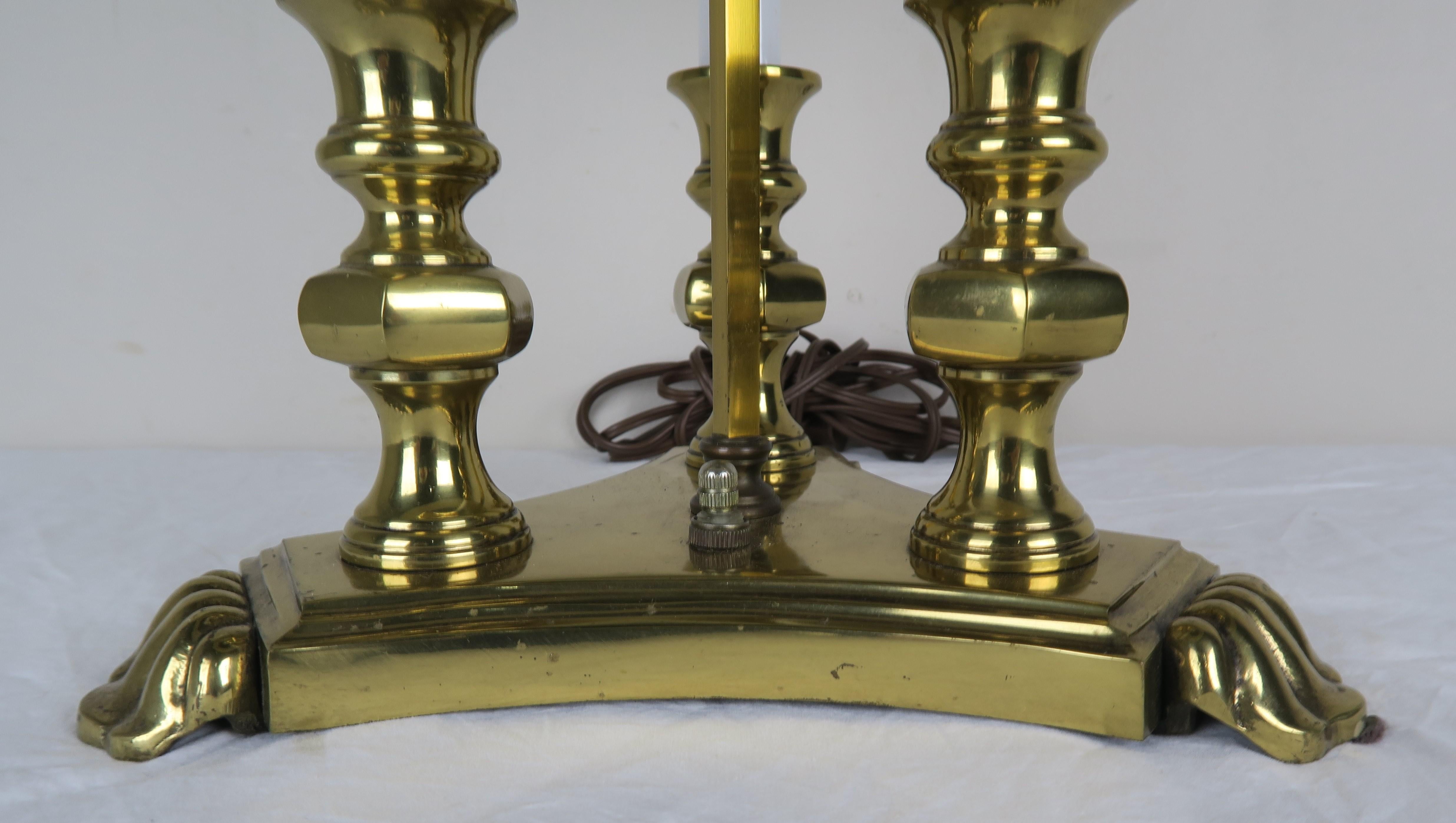 French Brass Boulliot Style Table Lamp (20. Jahrhundert)