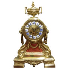Antique French Brass Bracket Clock