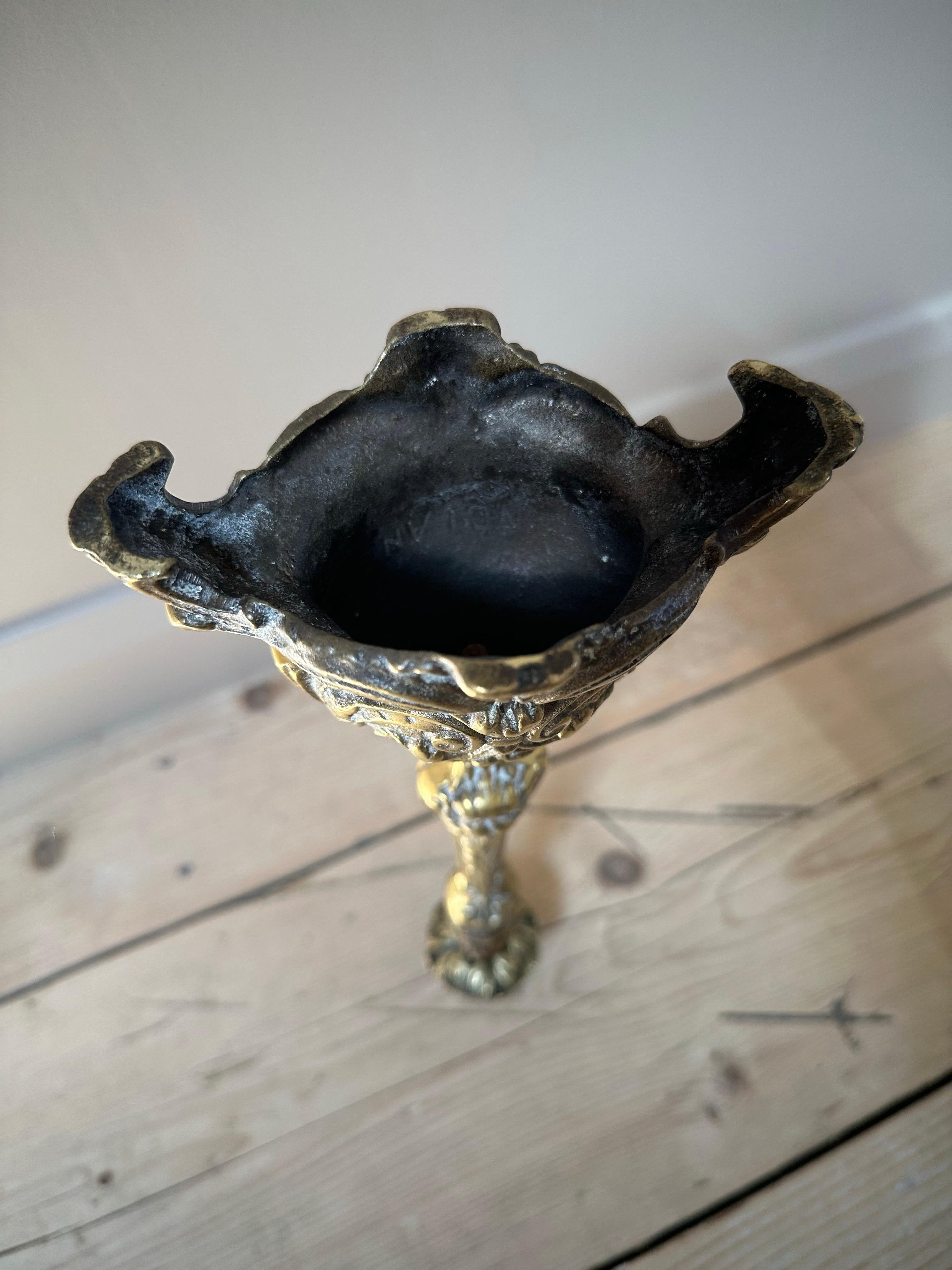 French Brass Church Altar Candlestick, Late 19th Century For Sale 13