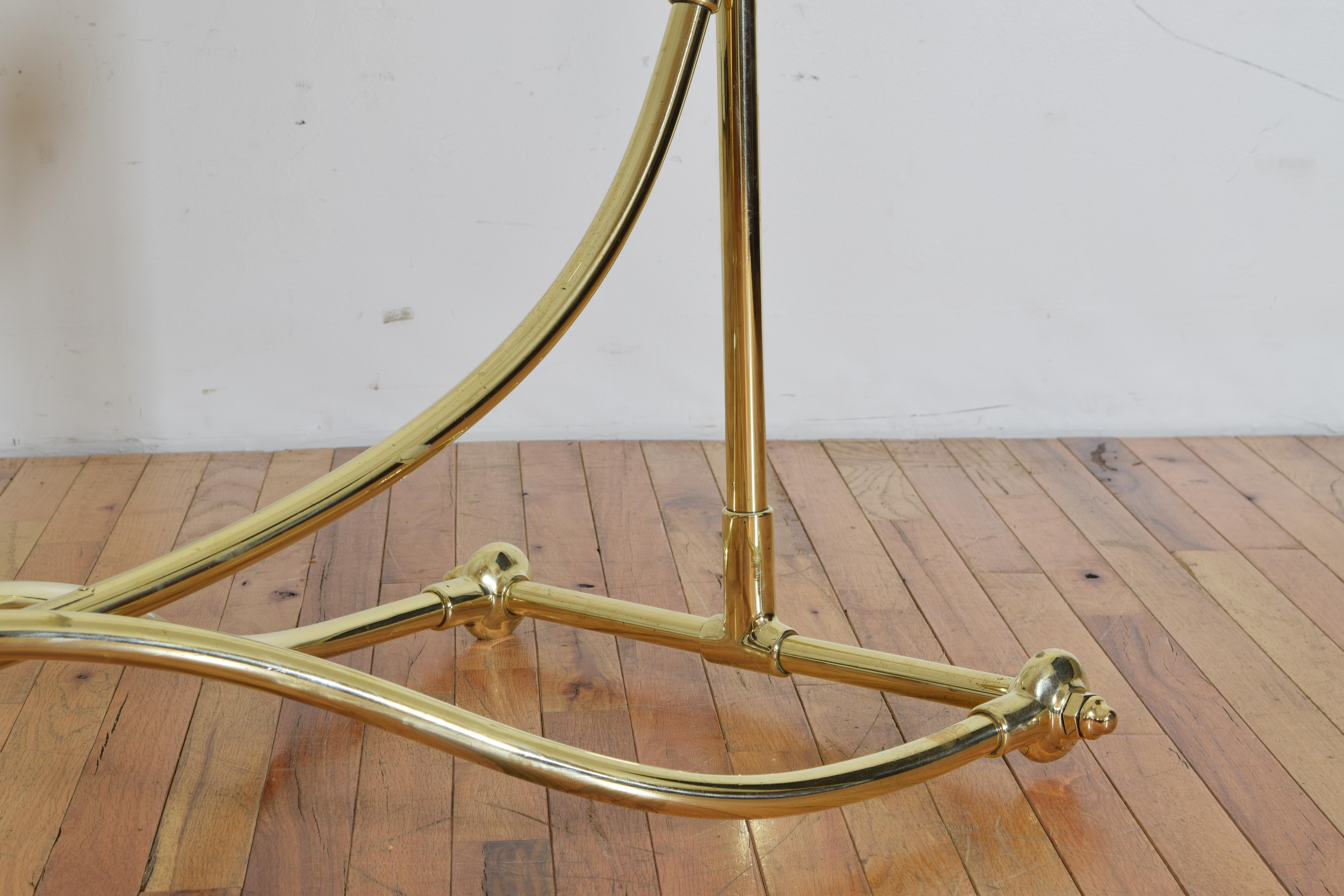 French Brass Clothing Rack, Early 20th Century, Ch. Rousseau & Ce In Excellent Condition In Atlanta, GA