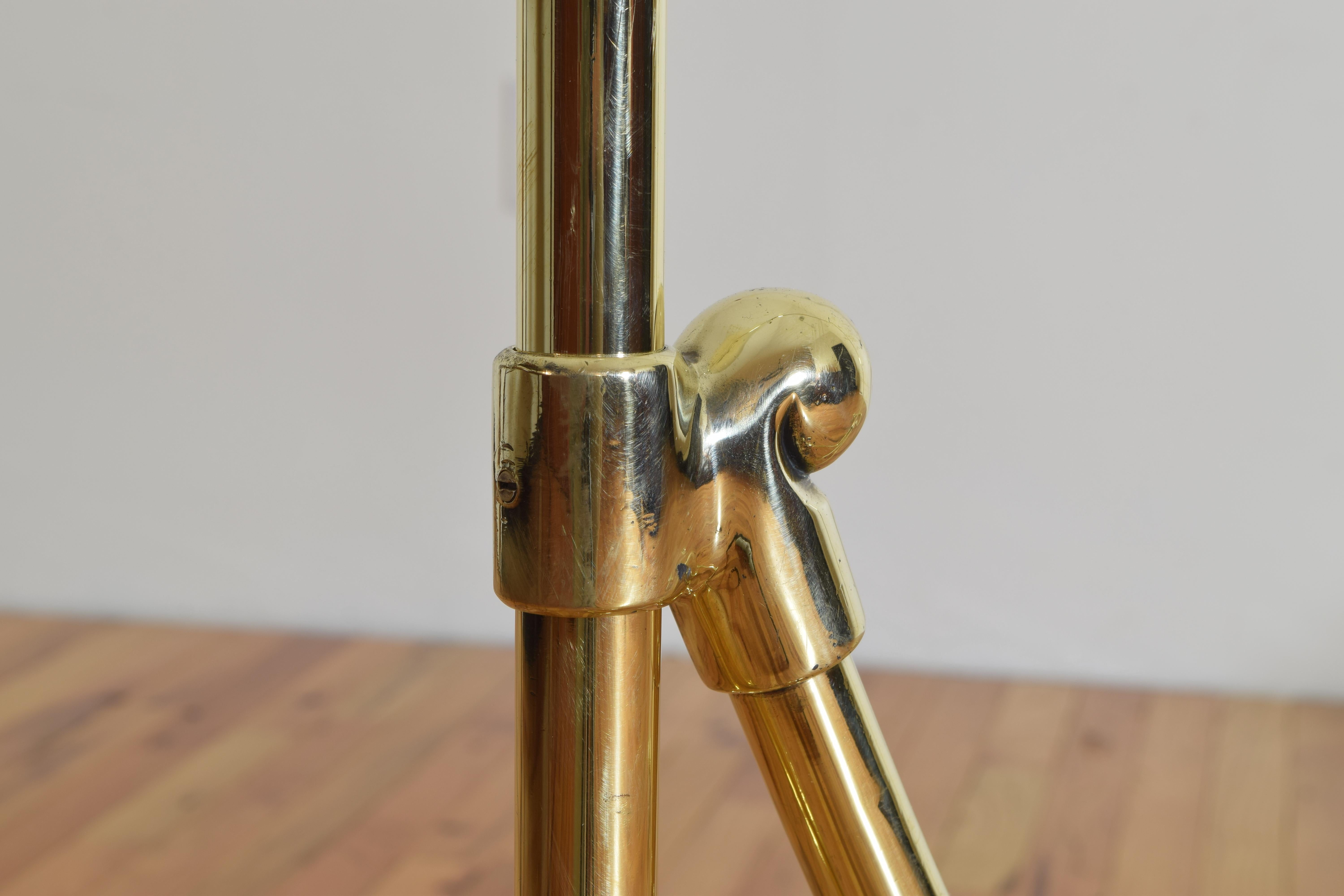 French Brass Clothing Rack, Early 20th Century, Ch. Rousseau & Ce 1