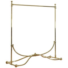 French Brass Clothing Rack, Early 20th Century, Ch. Rousseau & Ce