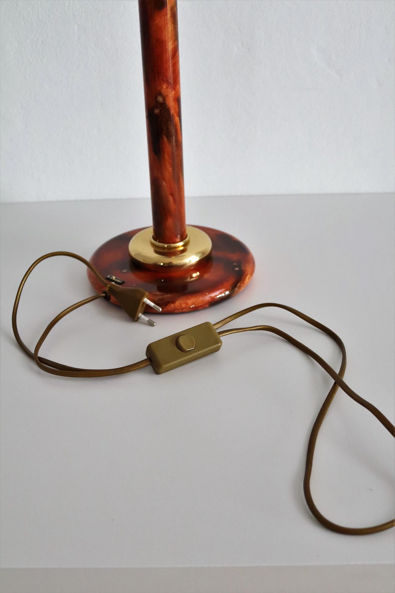 Französische Messing-Schreibtischlampe oder Tischlampe von Maison Le Dauphin:: 1970er Jahre 4