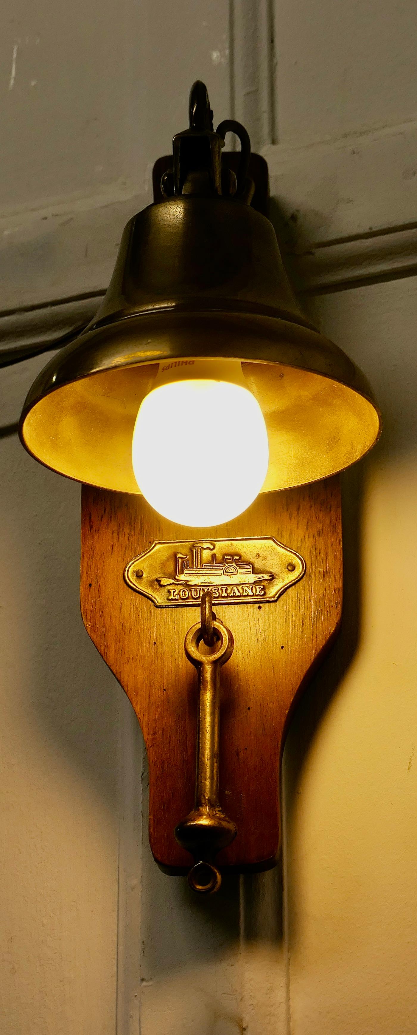 Mid-20th Century French Brass Door Bell, Porch Light on a Nautical Theme  An unusual piece  For Sale