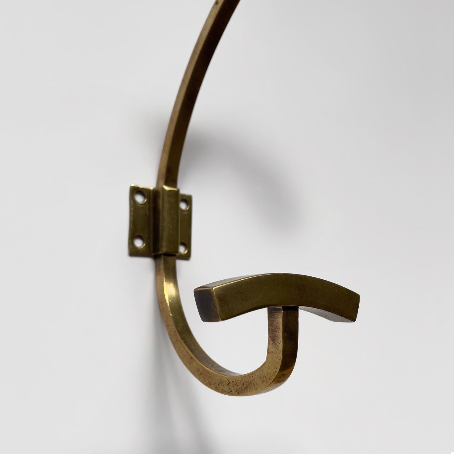 French Brass Double Wall Hook For Sale 2
