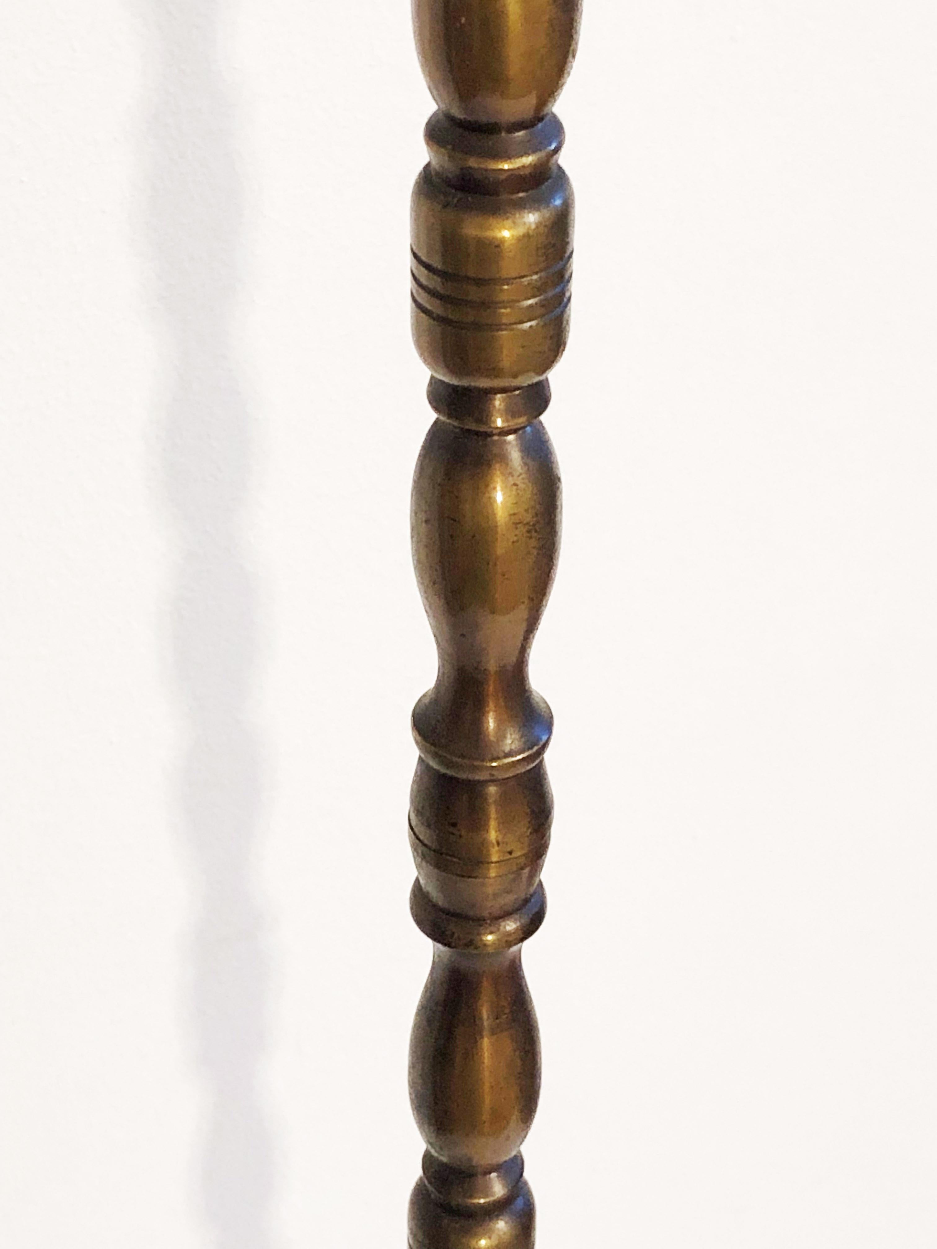 French Brass Floor Lamp In Good Condition In Vienna, AT