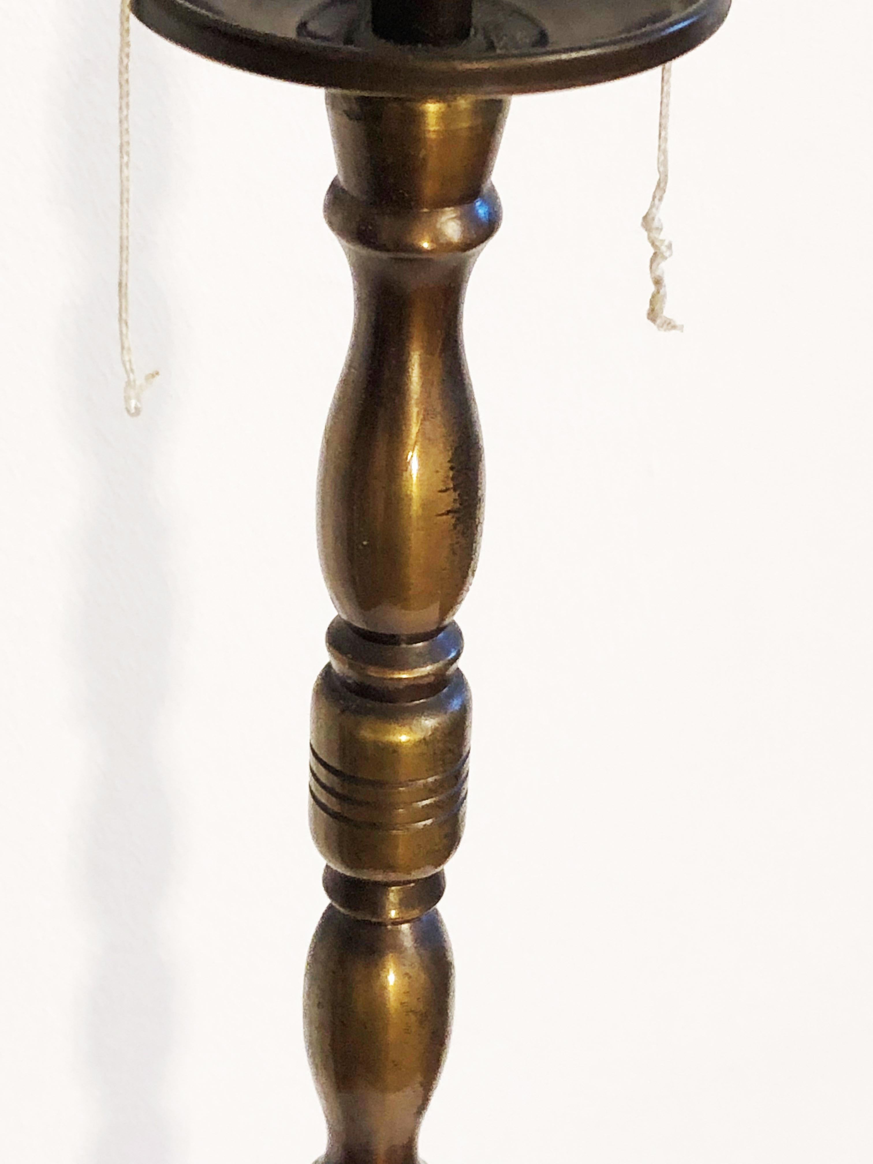 Mid-20th Century French Brass Floor Lamp