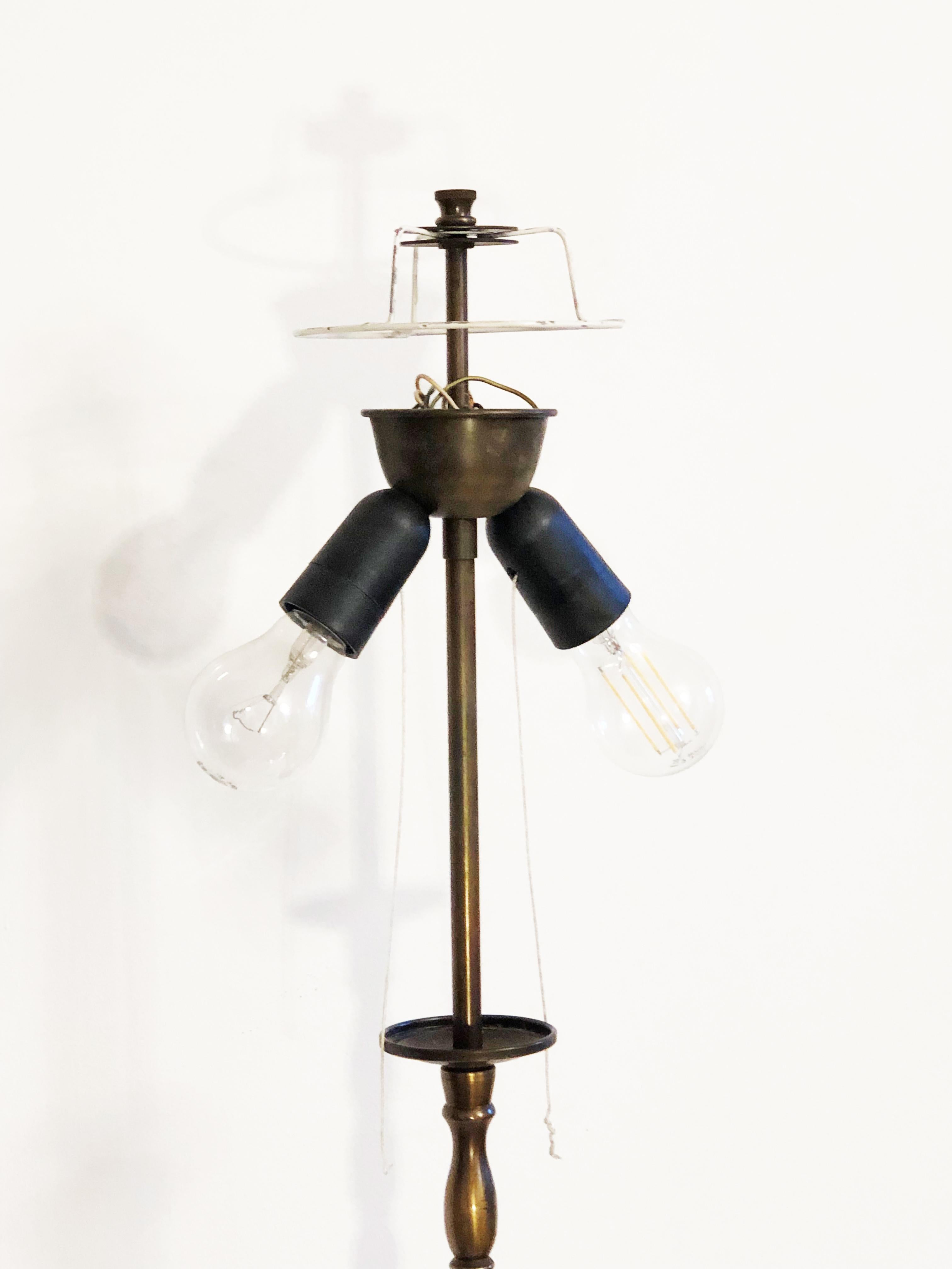 French Brass Floor Lamp 2