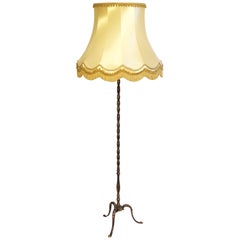 French Brass Floor Lamp