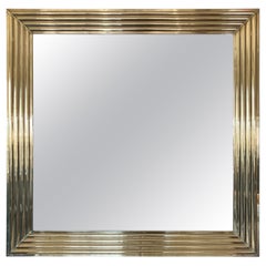 French Brass Framed Mirror