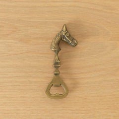 French Brass Horse Bottle Opener