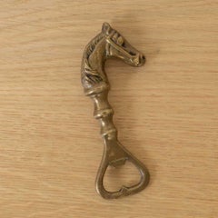 French Brass Horse Bottle Opener
