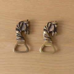 French Brass Horse Bottle Opener