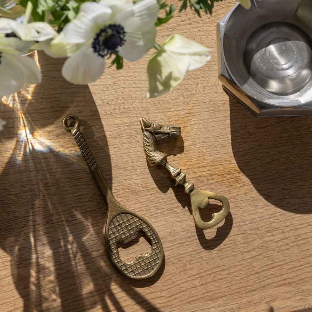 Französischer Messing-Pferde-Flaschenöffner im Zustand „Gut“ im Angebot in Los Angeles, CA