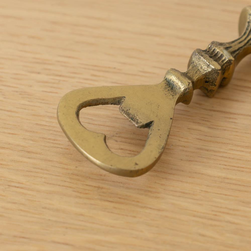 Französischer Messing-Pferde-Flaschenöffner im Angebot 4