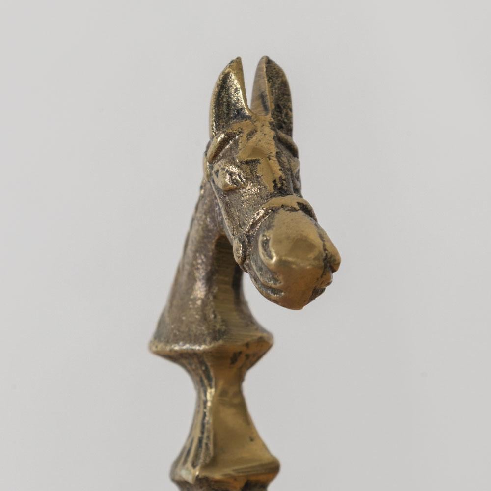 Französischer Messing-Pferde-Flaschenöffner im Angebot 5