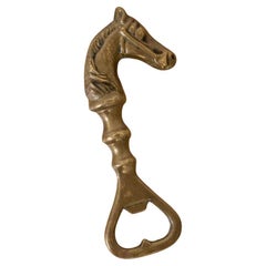 French Brass Horse Bottle Opener