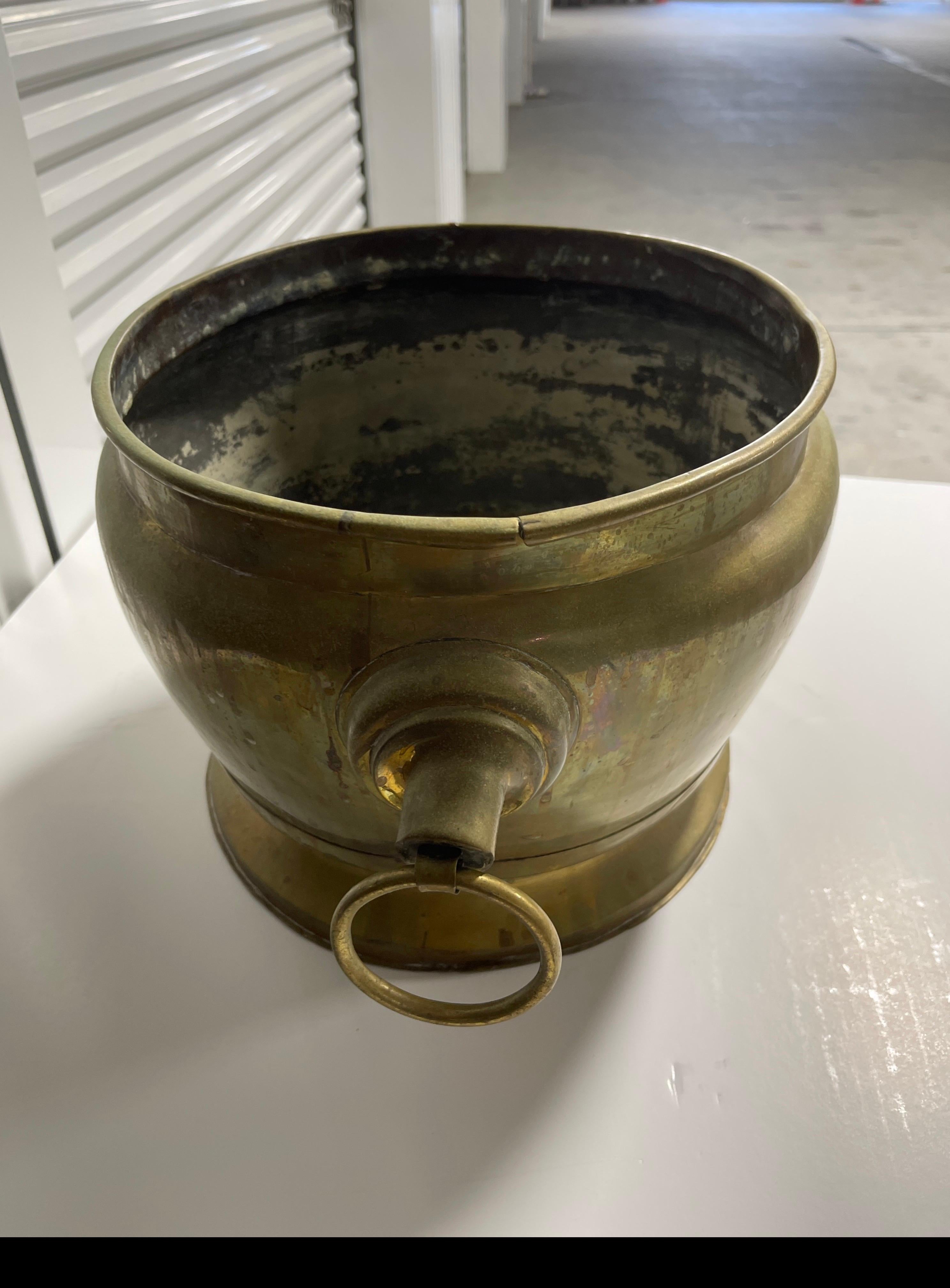 French Brass Jardiniere or Planter, 19th Century For Sale 1