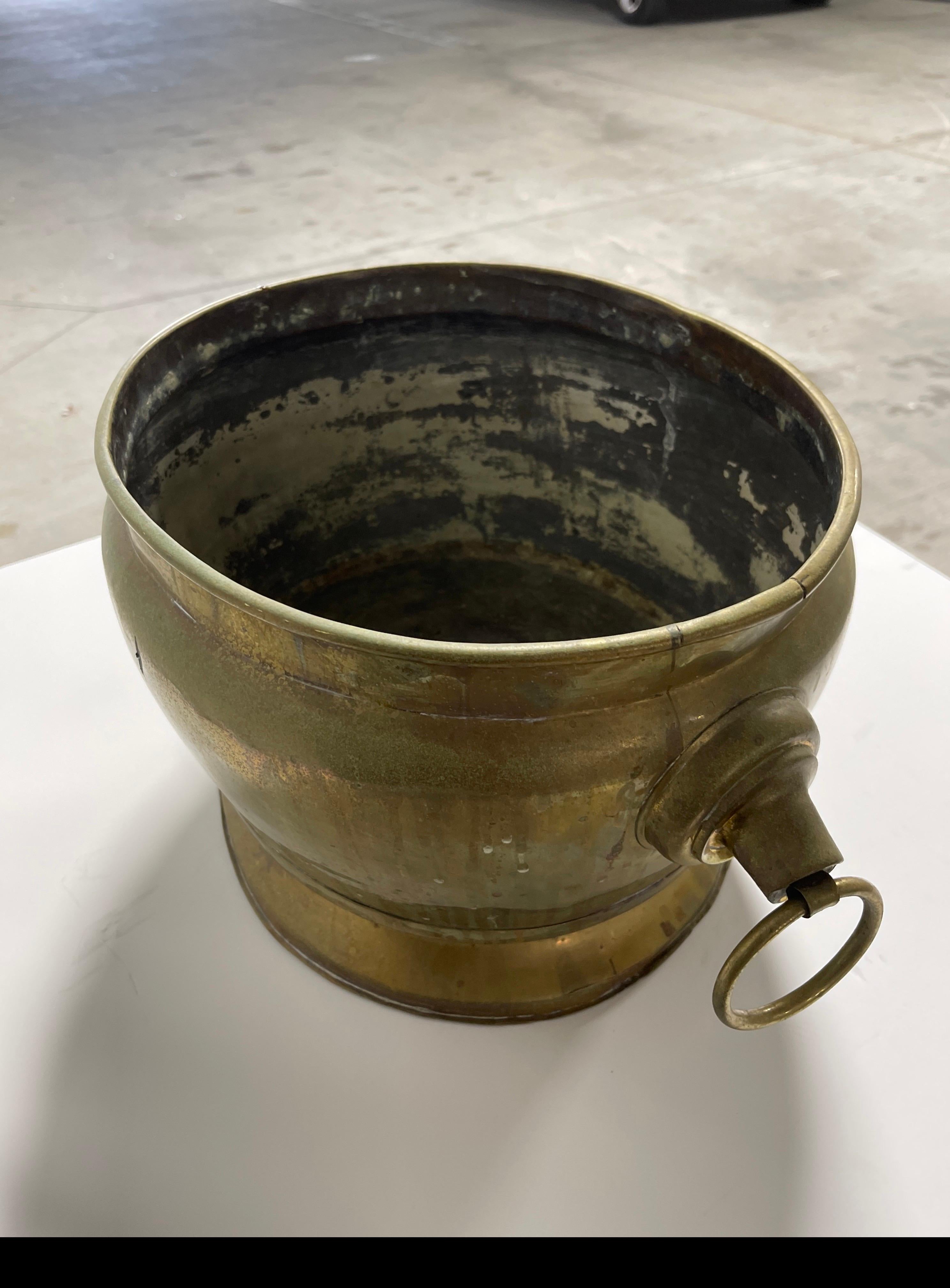French Brass Jardiniere or Planter, 19th Century For Sale 2