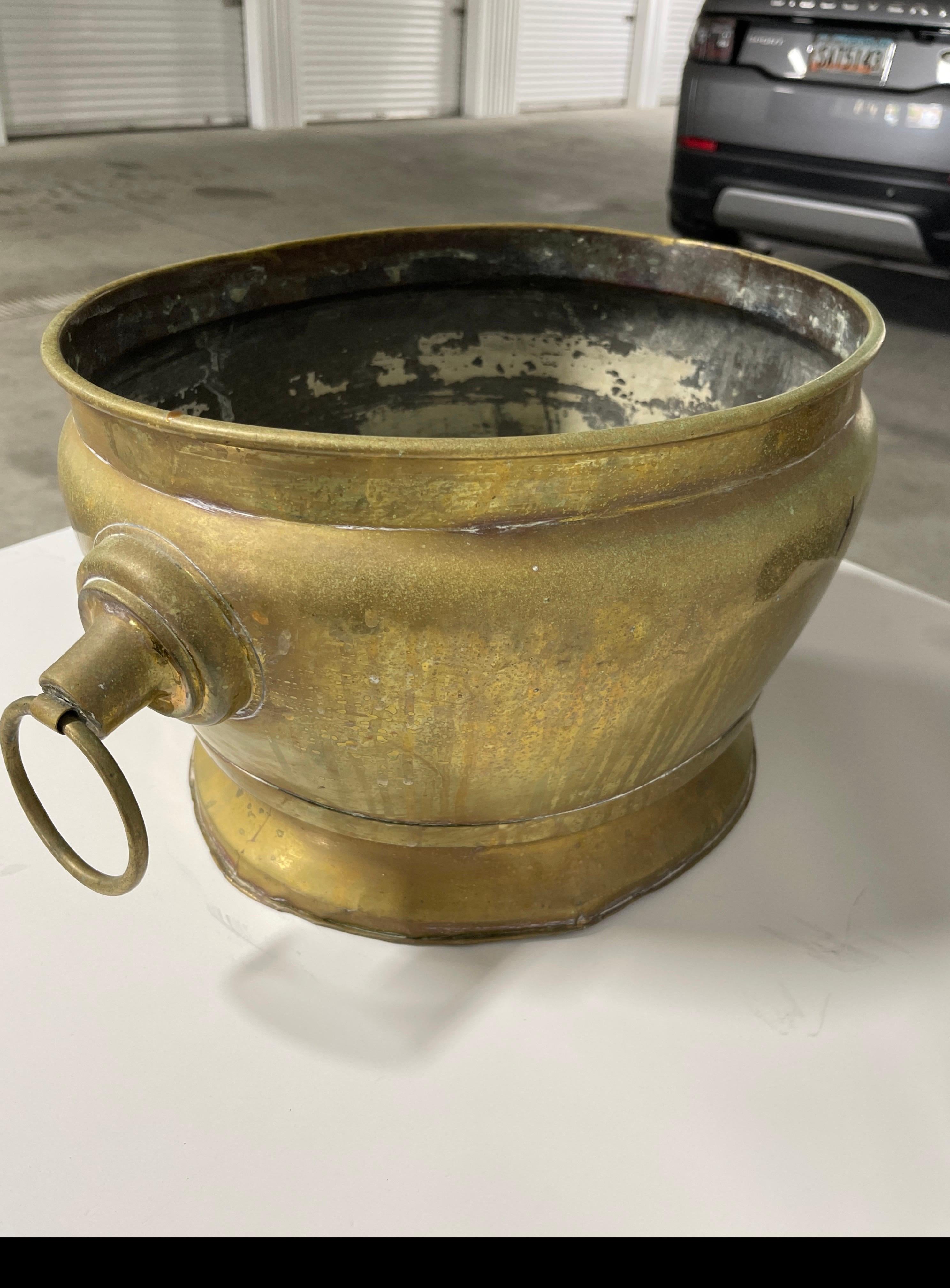 French Brass Jardiniere or Planter, 19th Century For Sale 5