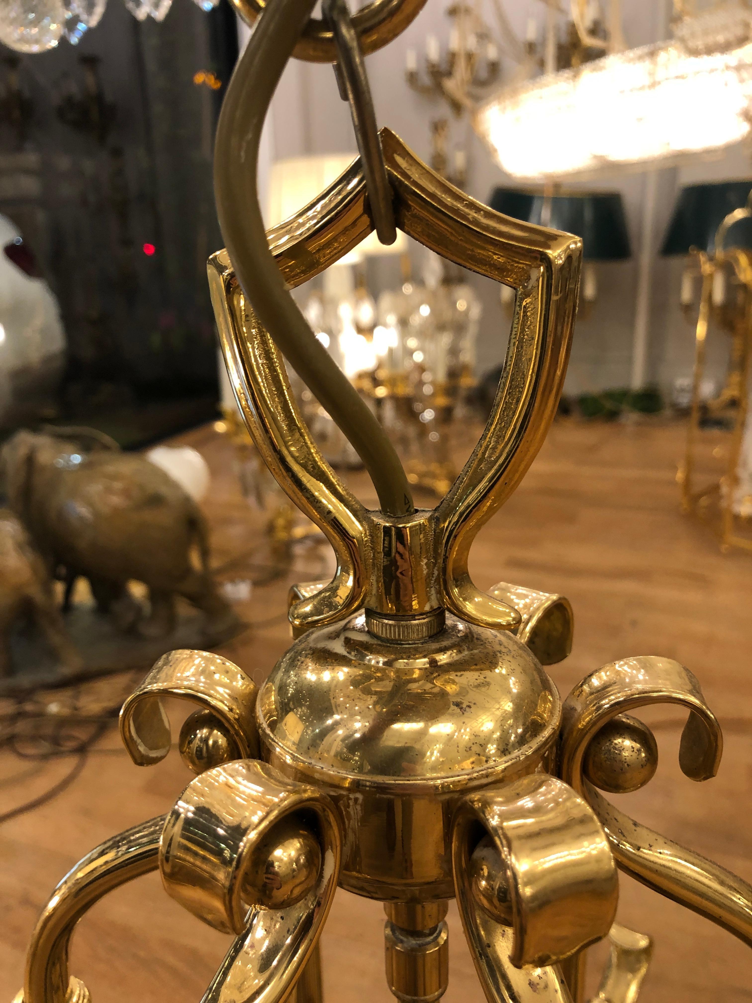 French Brass Lantern, 'Part of a Set of two' (third one sold) For Sale 1