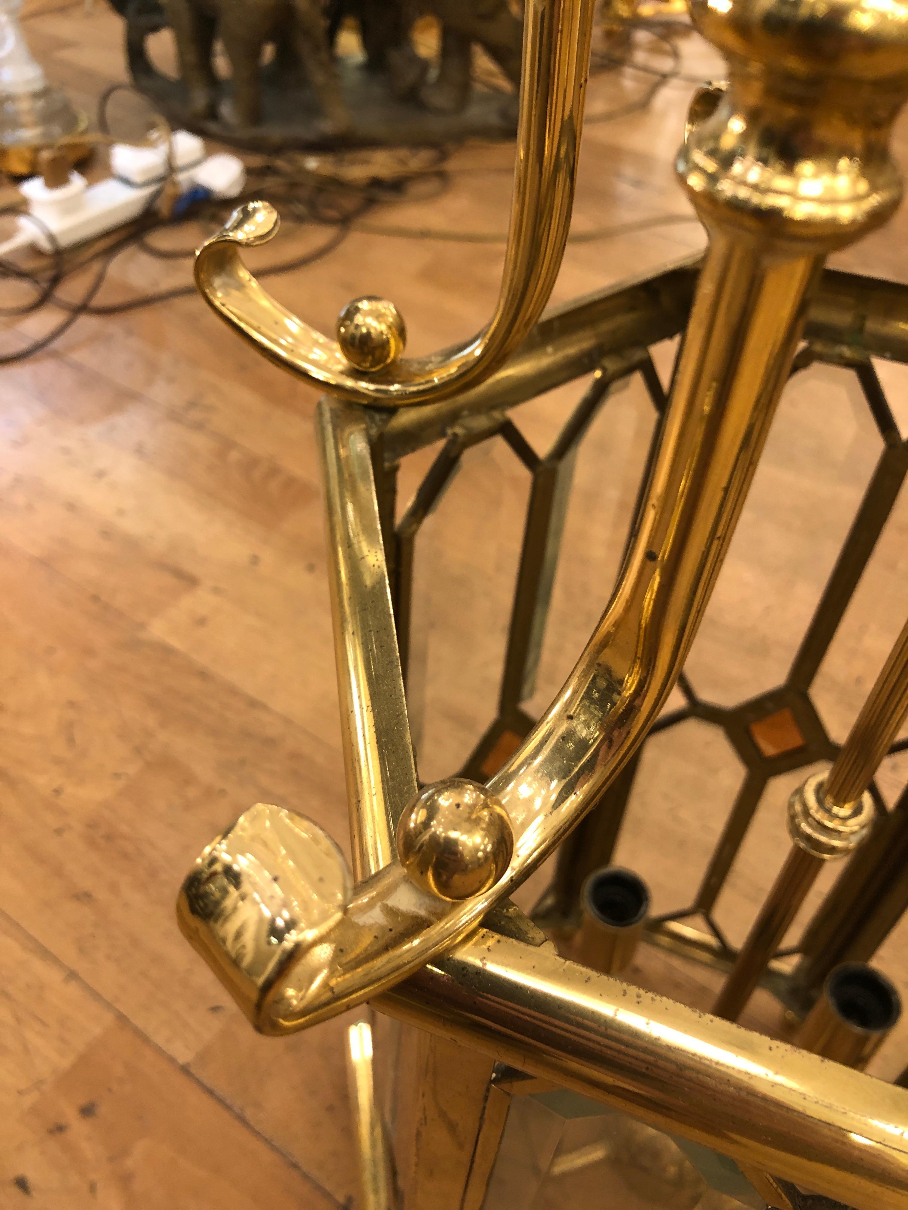 French Brass Lantern, 'Part of a Set of two' (third one sold) For Sale 2