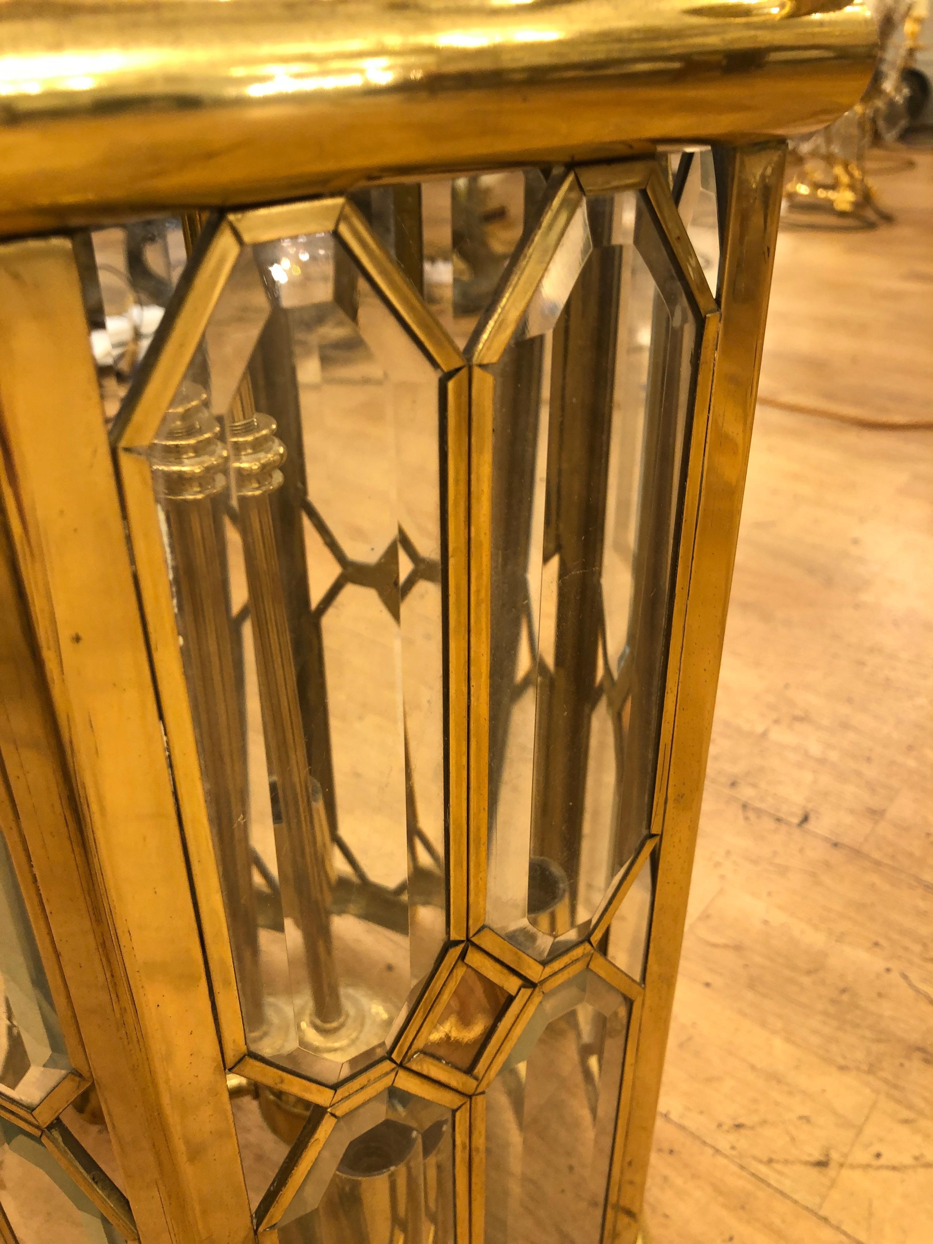 French Brass Lantern, 'Part of a Set of two' (third one sold) For Sale 3