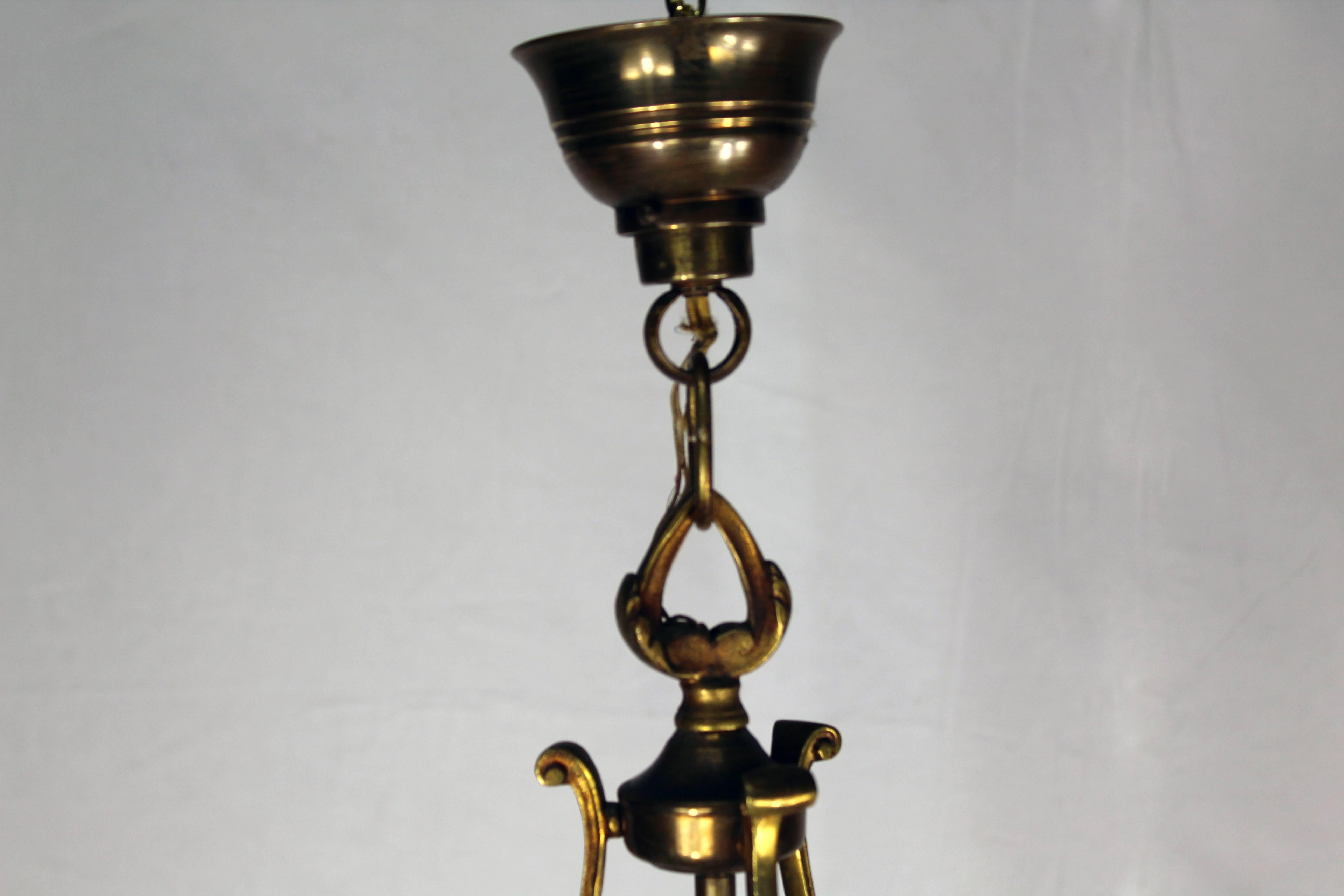 French Brass Lantern, 1950s 2