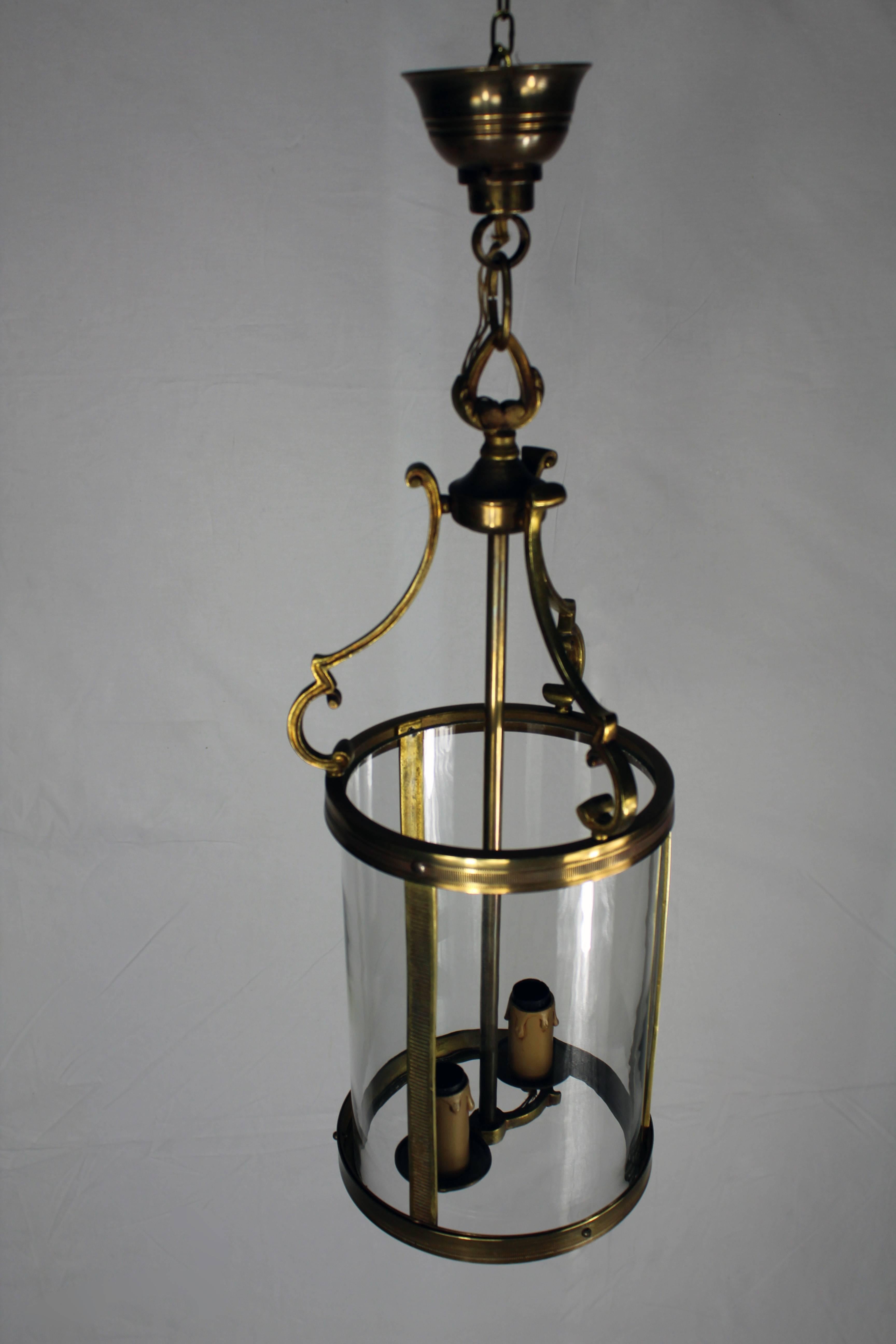 French Brass Lantern, 1950s 3