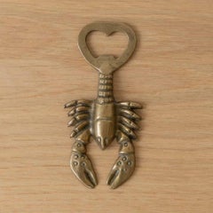 French Brass Lobster Bottle Opener