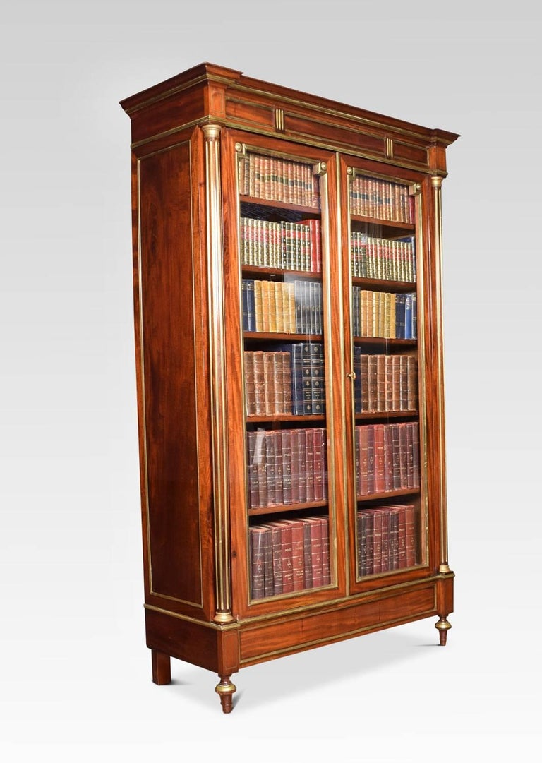 French BrassMounted Mahogany Bookcase at 1stdibs