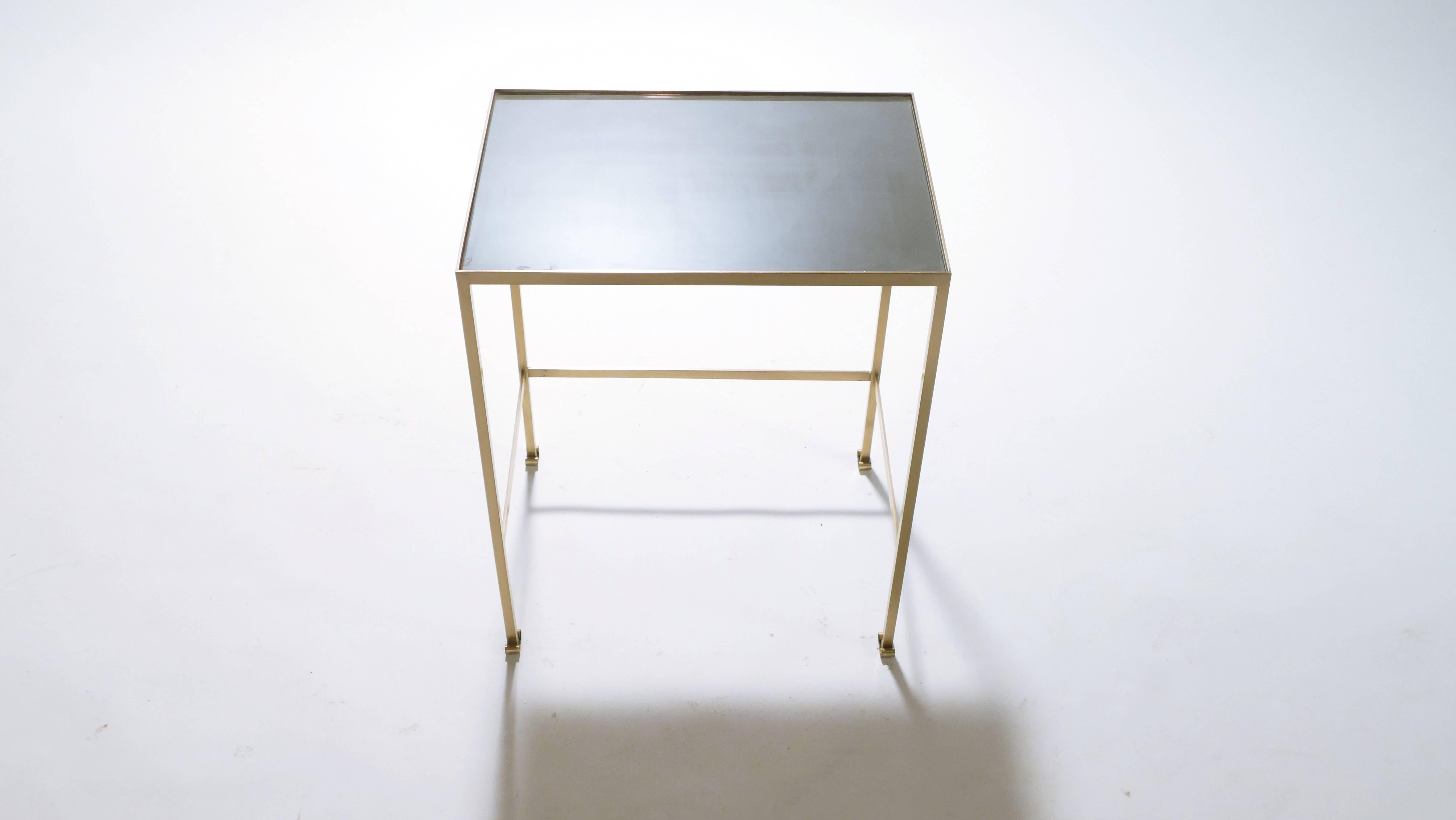 French Brass Nesting Tables, 1960s 3