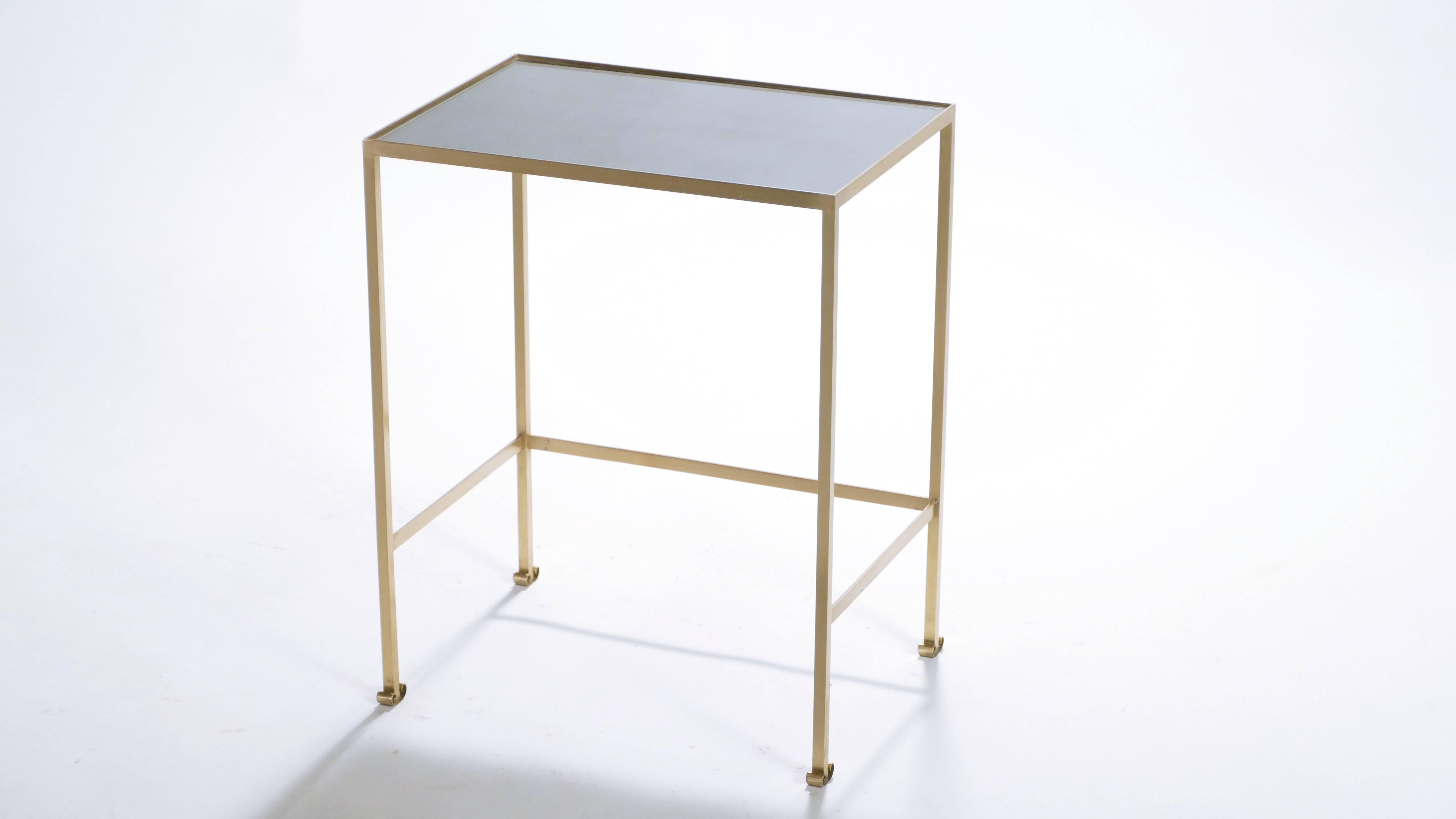 French Brass Nesting Tables, 1960s 4