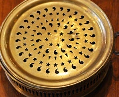 French Brass Plate Foot Warmer