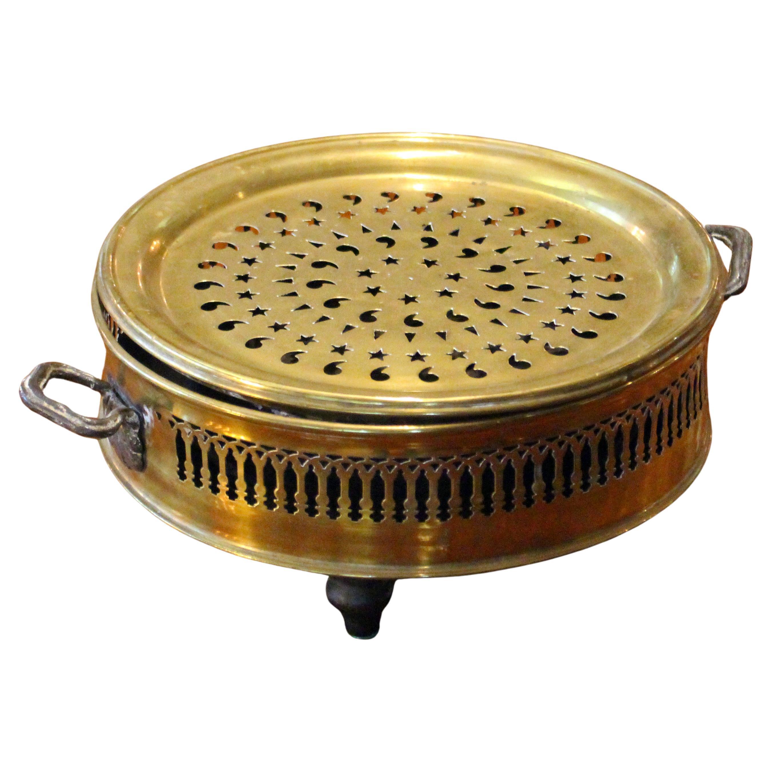 Scaldapiedi francese in ottone