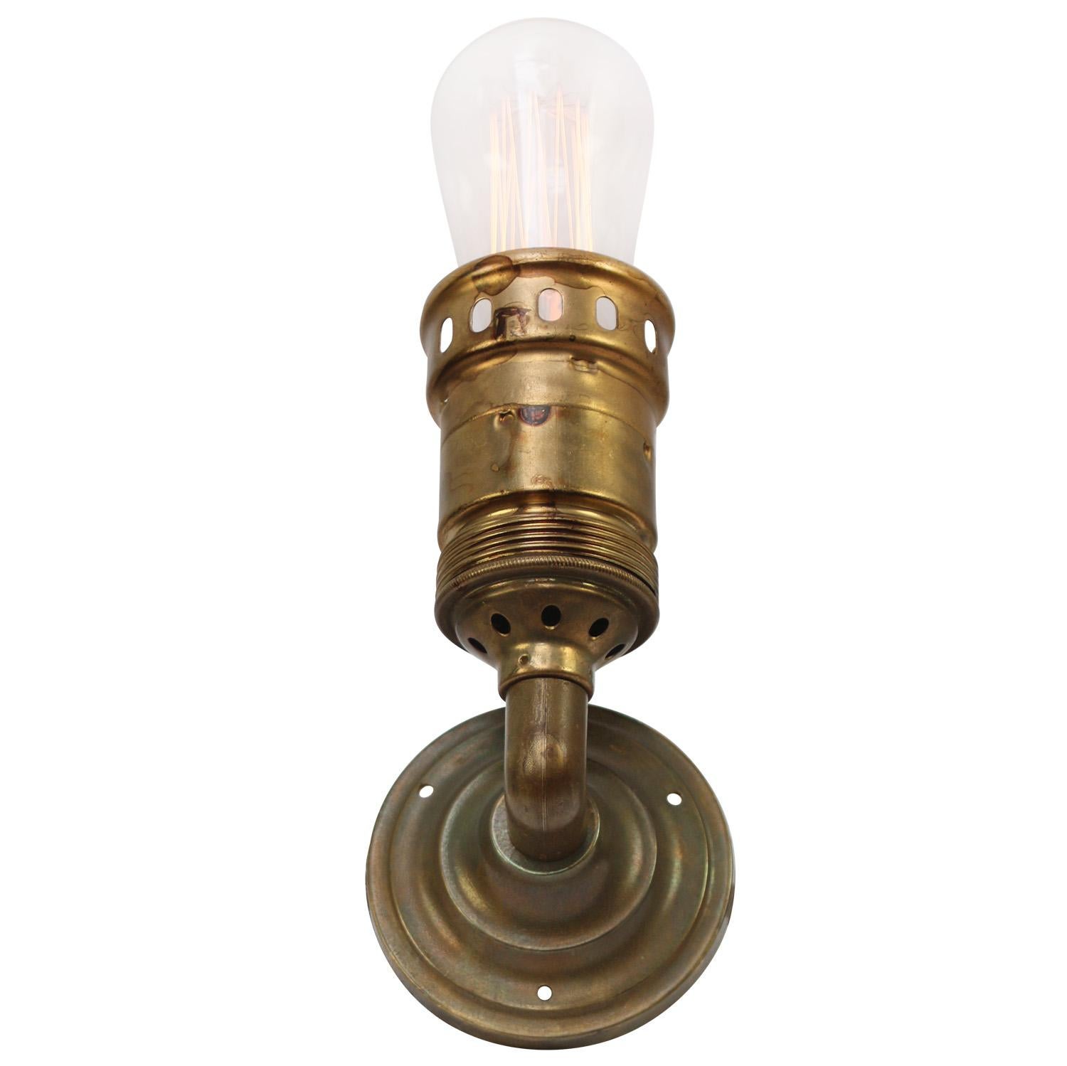 French Brass Scones Wall Lamps In Good Condition For Sale In Amsterdam, NL