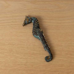 French Brass Seahorse Bottle Opener