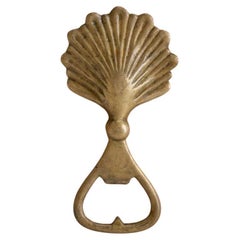 French Brass Shell Bottle Opener