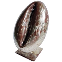 French Brass Shell Table Lamp, 1970s