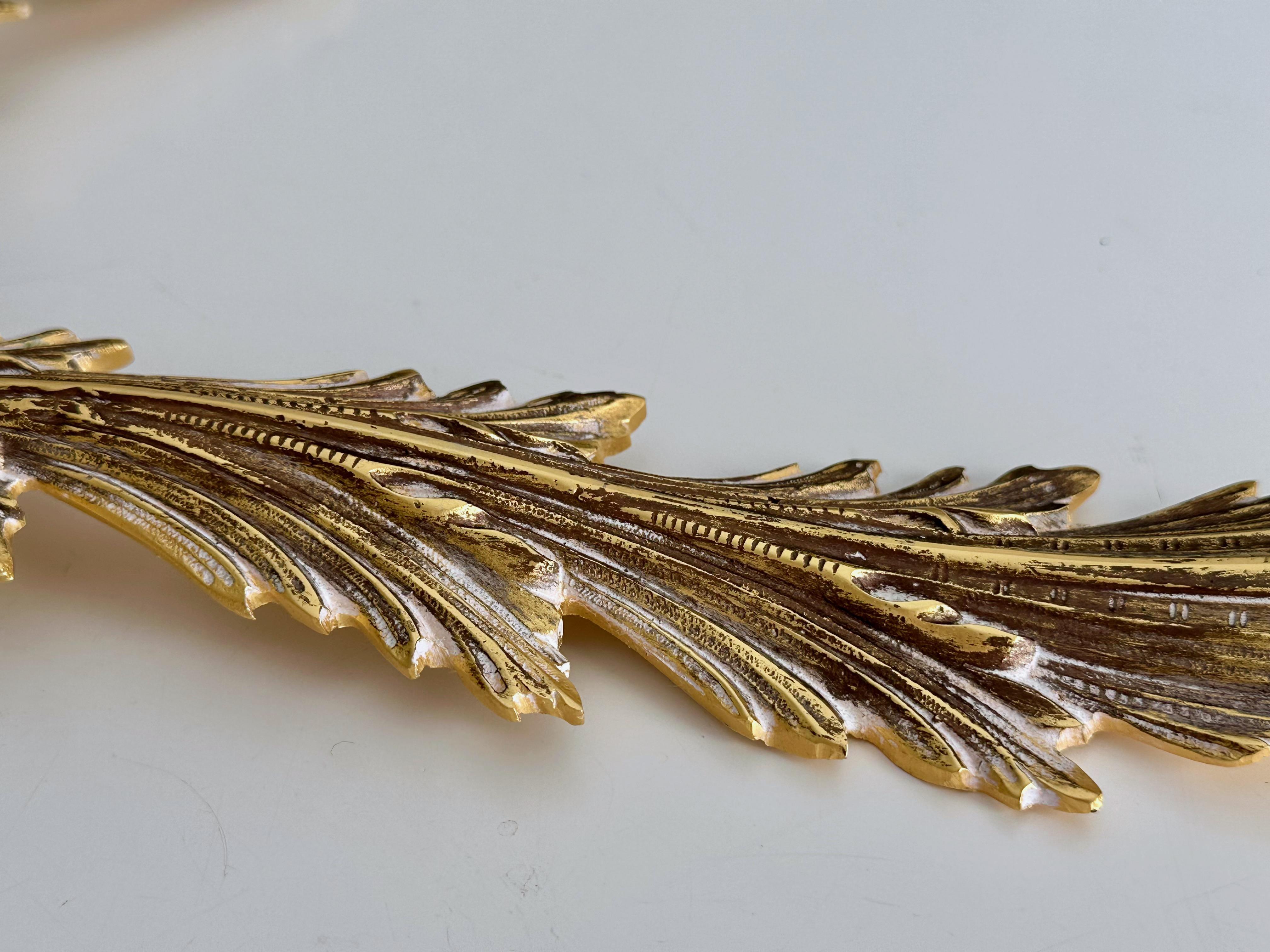 Französisch Messing Soleil oder Sunburst konvexen Wandspiegel im Angebot 8