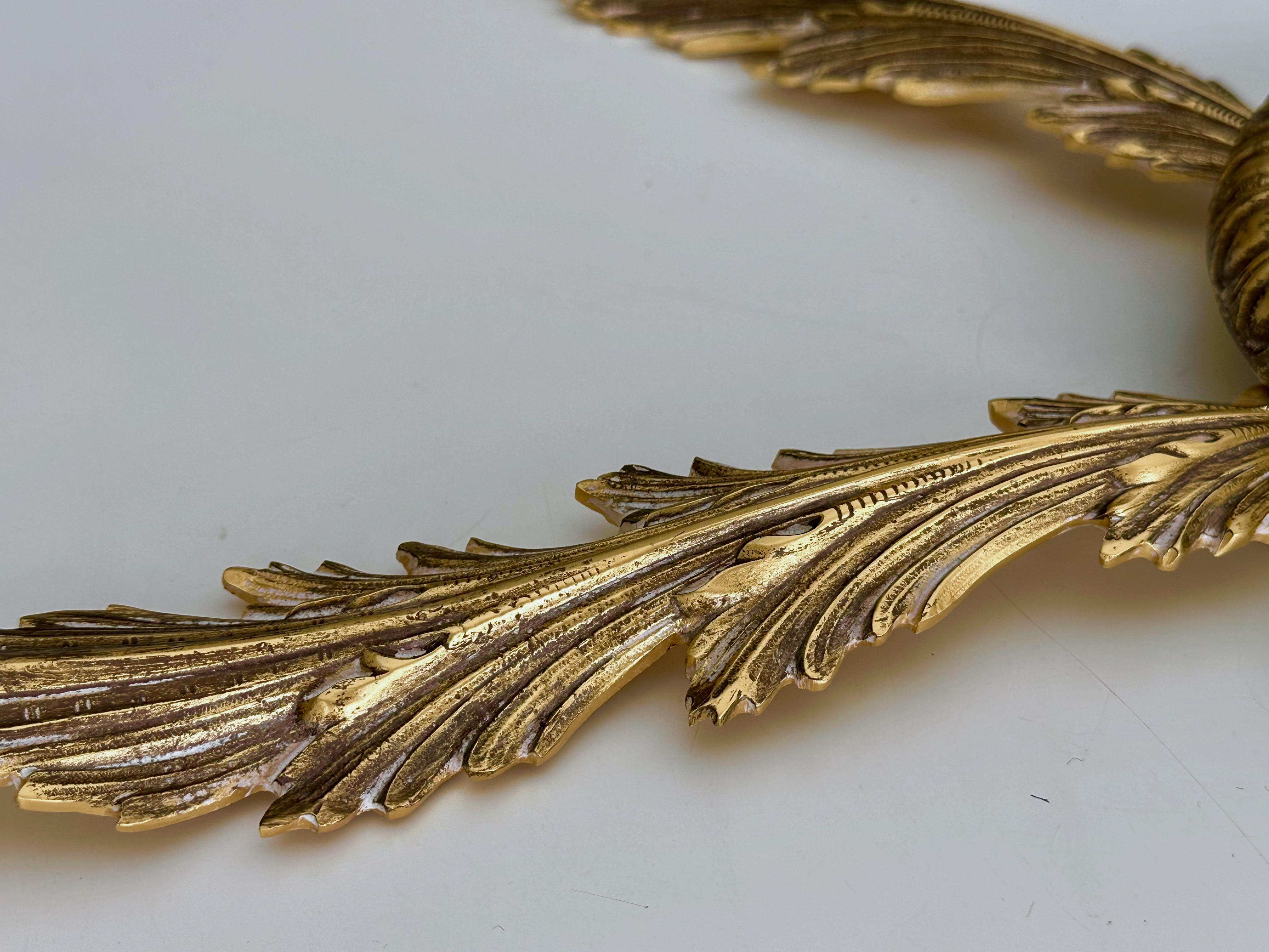 Französisch Messing Soleil oder Sunburst konvexen Wandspiegel im Angebot 9