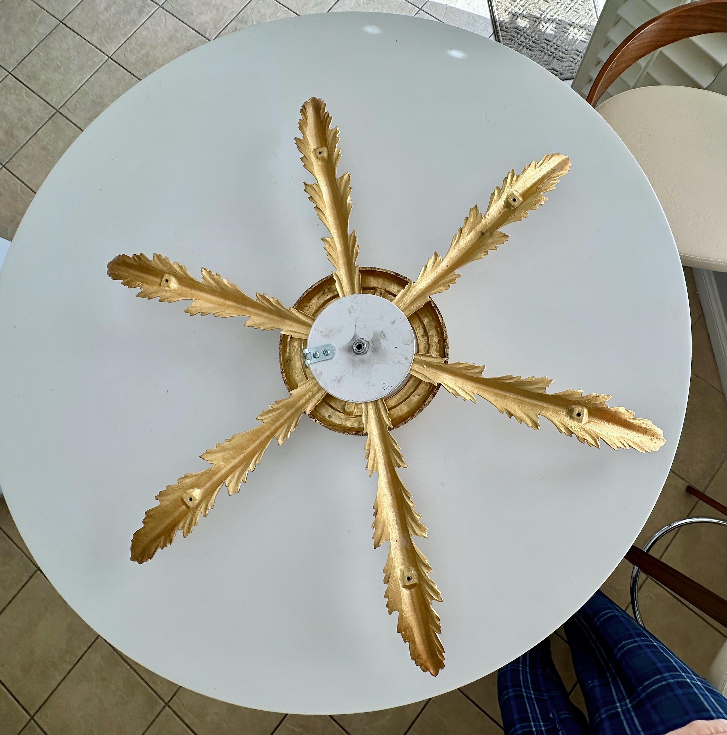 Französisch Messing Soleil oder Sunburst konvexen Wandspiegel im Angebot 11