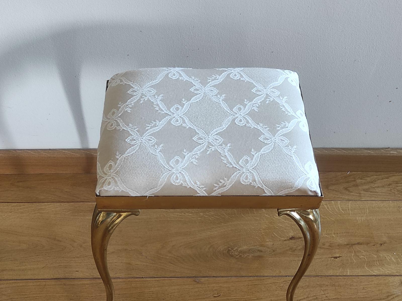Tabouret en laiton de la Maison Bagues 1950 en vente 3